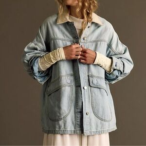 We The Free Light Blue Jean Jacket